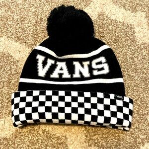 COPY - NWOT Unisex Vans Pom Pom Black and White Hat